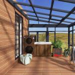 Outdoor Non Slip Wood Grain Porcelain Rustic Tiles For Patio Garden Yard Terrace
