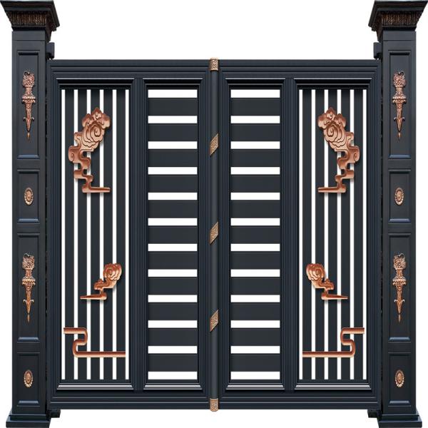 Quality Outdoor Garden galvanized Aluminium Pedestrian Gate Manual Sliding for sale