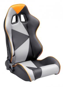 China Adjustable Style PU / PVC Leather Racing Seat / Sports Car Seat with single slider on sale