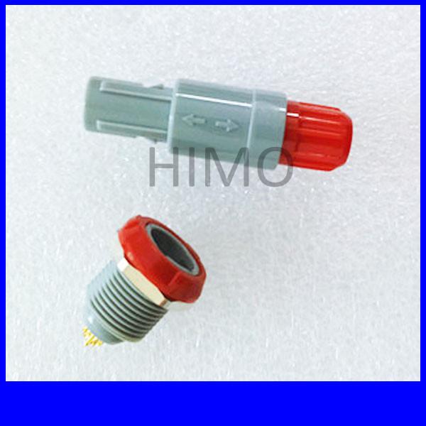 verified supplier wholesale red color double key 10 pin lemo self-latching