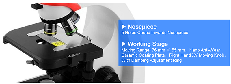 OPTO-EDU A12.2263 Infinity Trinocular Biological Laboratory Microscope