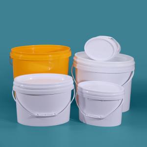 Wholesale Heavy Duty Oval Polypropylene PP Recycled Plastic Buckets 6L OEM from china suppliers