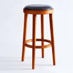 Specific Bar Chair Newest Design Wood Modern Upholstered Round High Chairs for