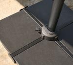 Waterproof Sunshade Aluminum Parasol 10ft Rectangular Cantilever Patio Umbrella