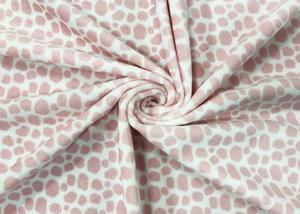 Wholesale 100% Polyester Fleece Fabric for Home Textile Pink Leopard Print 210GSM from china suppliers