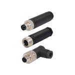 Waterproof M8 Assembly Female Connector, Straight M8 3pins 4pins Circular