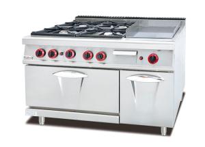 Wholesale Combination Cooking Equipment Gas Equipment 6 Burner With Oven from china suppliers