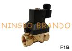 16 bar 2 Way NC Brass Solenoid Valve For Water Air Gas 3/8'' to 2'' 24V 110V