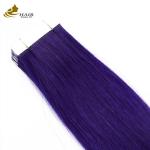 Brazilian Double Drawn Tape In Hair Extensions 30 Inch Purple