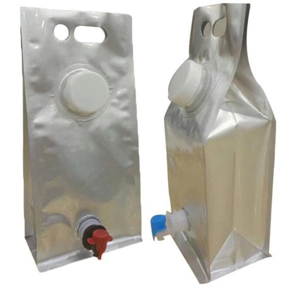 fresh apple juice aseptic bib bag in box container for beverage milk water,Stand