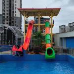 Resort Water Park Swimming Pool Rainbow High Speed Combined Slides for Adult