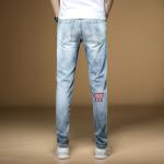Ironing Diamond Embroidered Trousers Men Pants Wicking Light Color