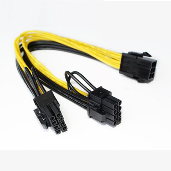 18Awg PCI-e 8pin to Dual 8Pin / PCIe 8pin-2x(6+2pin) Graphics Video Card Power Cable PCI Express power splitter cable