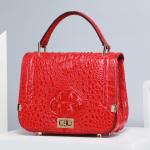 Authentic Genuine Crocodile Skin Female Small Purse Women Handbag Exotic