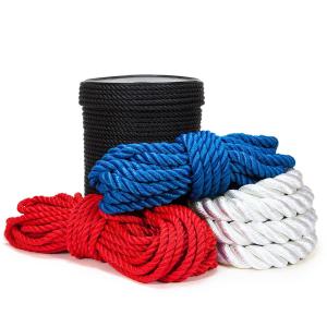 Wholesale 32mm Double Braided Marine Mooring Line Made of Fiber and 3/4 Strands for Marine Vessels from china suppliers