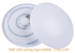 18W CCT 6500K Flat Panel Led Ceiling Lights Customized For Office / Bedroom