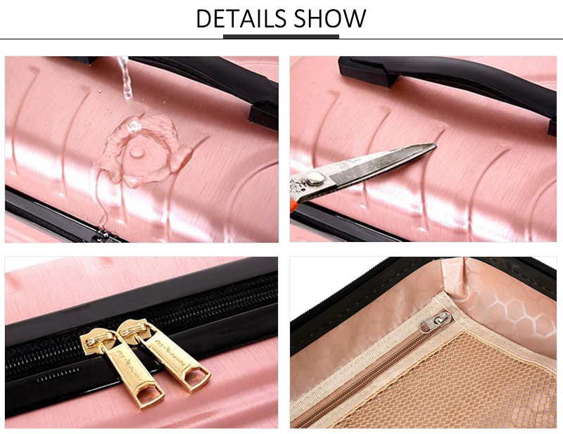 Extra Large Zipper Closure ABS Travel Toiletry Bag