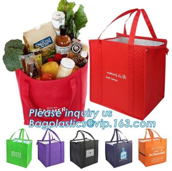 Large Thermal Insulated Reusable Aluminium Foil Insulation Cooler Bag,Insulation