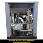 7.5kw-250kw oil free screw airend water lubrication screw airend oil free single