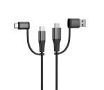 Cottton Braided ROHS 2.4A 4ft USb Multi Charging Cable