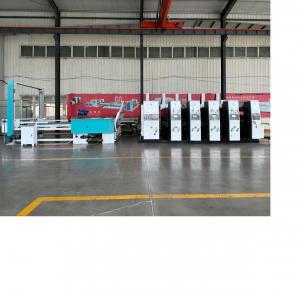 China 180000 KG Automic High Speed Corrugator Flexo Four Colour Printer Diecutter Shacker on sale