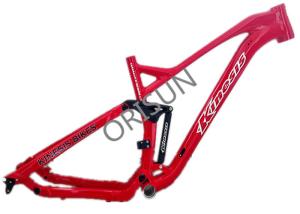 Wholesale Red Full Suspension Bike Frame 27.5er Plus Trail / Am Riding Style Custom Logo from china suppliers