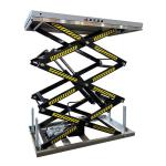 1000kg Heavy Duty Hydraulic Electric Multi Stage Scissor Lift Max Height 118