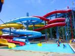 Water Park Playground Swimming Pool Games Water Fiberglass Spiral Slide Set