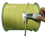 High Temperature Resistant Anti Abrasive Aramid Roller Ropes For Tempered glass