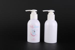 Wholesale TST Baby Body Milk 120ml Plastic Bottle PET Hand Wash Bottle With Pump UKLB37 from china suppliers