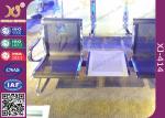Polish Finish Upholstered Public Waiting Chairs For Government Seat Area