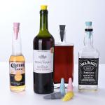 Reusable Wine Bottle Silicone Stoppers Beverage Bottle Stoppers With Grip Top To