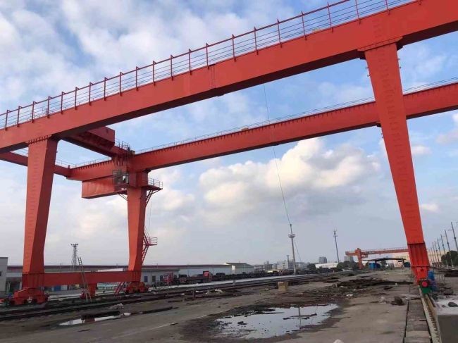 Heavy Duty Double Beam Rail Mounted RMG Gantry Crane 35ton 45ton 55ton