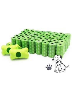 Wholesale Eco Friendly Biodegradable Die Cut Dog Poop Waste Bags Custom Printed Blue Plastic Pet Waste Garbage Bags from china suppliers