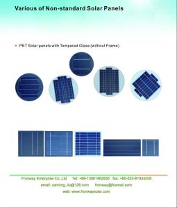 Wholesale PET solar panel solar module with tempered glass from china suppliers