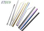Dishwasher Safe Rainbow Metal Straws Mutiple Color BPA Free Reusable