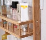 4 tier bamboo fridge storage rack