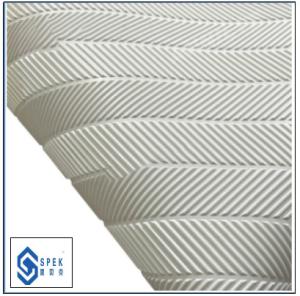 Wholesale Fish Bone Pattern Food Grade White Light Conveyor Belt from china suppliers