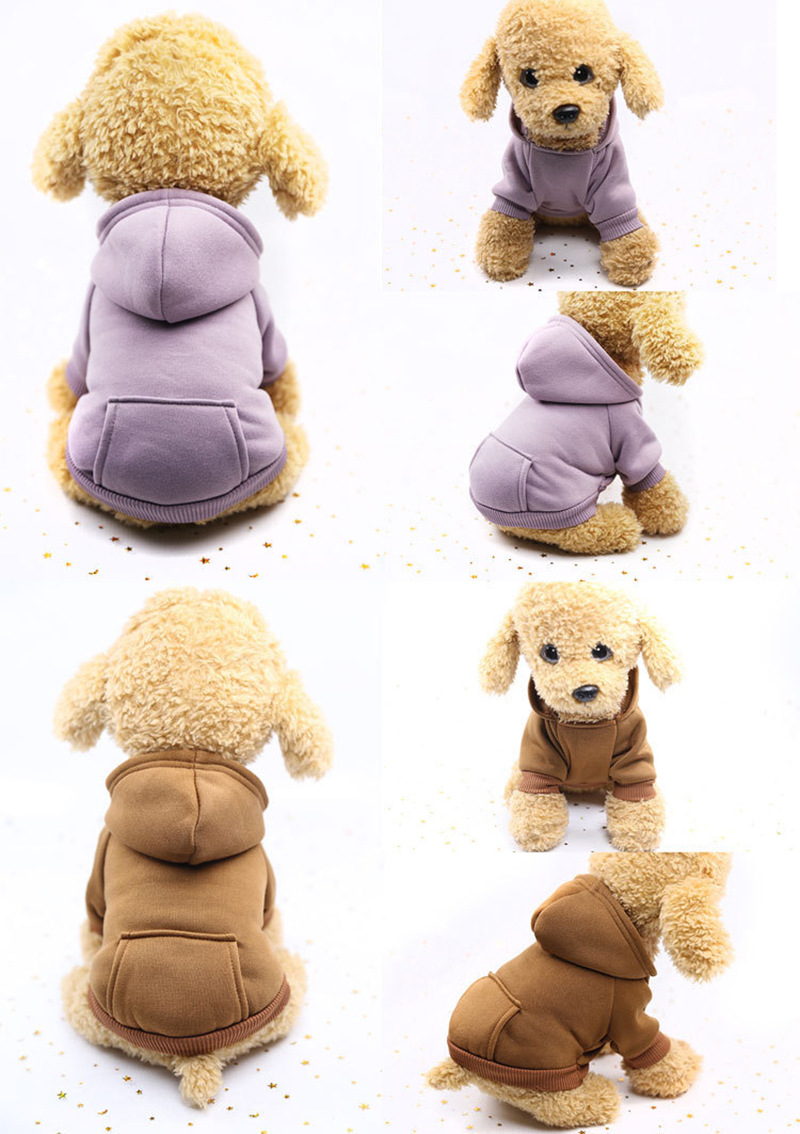 ​Fashion Blank red Dog Winter Apparel Warm Outfits Chihuahua Puppy Clothes