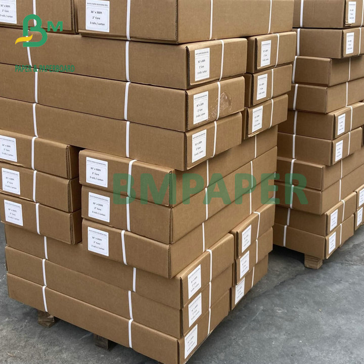 24''x150' 24lb Coated Bond Paper 2'' Core For Color Poster Inkjet Printing