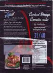 Cooked shrimp Stand Up Pouch , Bottom Gusset Zipper Stand Bags for food