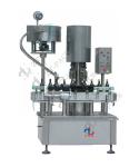 Wine Bottle Cap Tightening Machine Olive Oil , Rotary Juice Bottle Cap Sealing