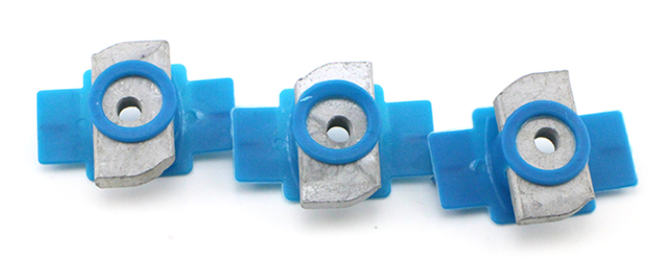 Solar Fastener Zinc Plated Carbon Steel Combo Nut Washer Channel Nut Strut Channel Nuts With Plastic Wing