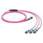 24 Core Fiber Optic Cable for Stable Operation -40- 80 C and Plugging Times 1000