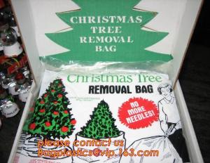 China Promotion large removal waterproof Christmas artificial decorated tree bag,10 Ft Christmas Tree Removal Gift Bags packag on sale