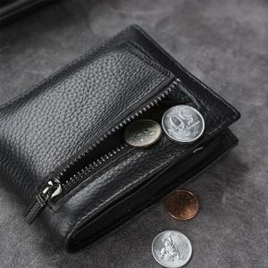 Wholesale Men's Genuine Leather Wallet Ultra-Thin Anti-Theft Brush Wallet for Business Advantage from china suppliers