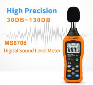 Wholesale A and C Characteristics Polarized Capacitive Microphone Digital Sound Level Meter Measurement Range 30-130dB from china suppliers