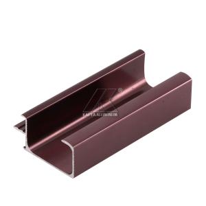 Wholesale Customize Size Rose Gold Anodize Wardrobe Aluminum Profile Thickness 8-25 Um from china suppliers