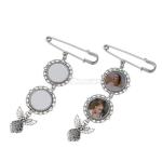 Sublimation Blank Metal Brooch Pendants Sublimation Brooches Pendant