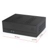 Buy cheap Black Silver 8cm Fan 3mm Aluminium HTPC Cases from wholesalers